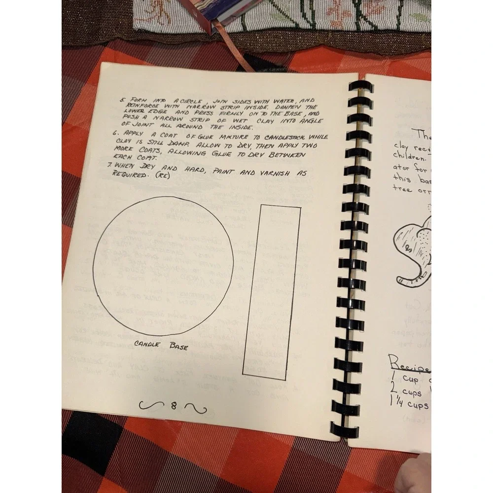 Spiral Bound Creative Crafts For The Homemaker 1975‎ Patterns Designs Ideas Vtg